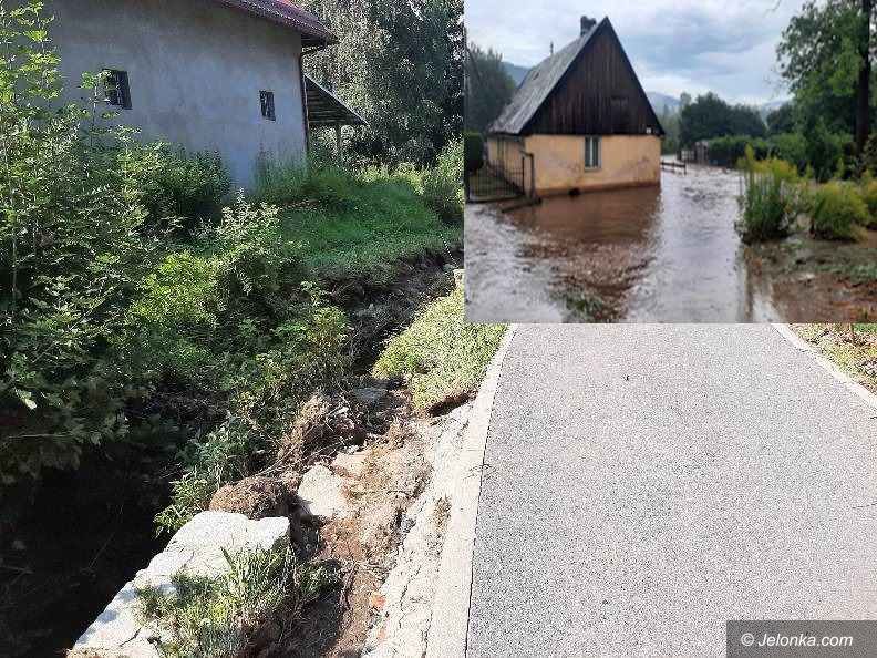 Krajobraz po powodzi Jelonka wiadomości Region