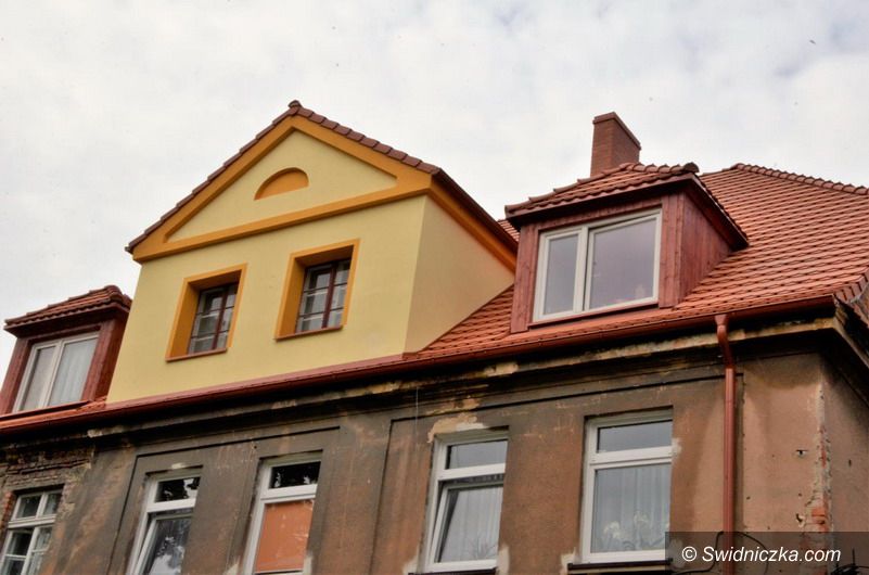 Budynek przy ul Zamkowej w Żarowie po odbiorze technicznym