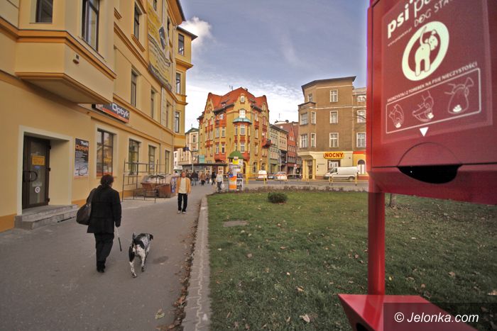 JELENIA GÓRA: Stacja obsługi psich kup na placu Niepodległości