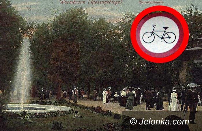 JELENIA GÓRA: Park Zdrojowy nie dla rowerów