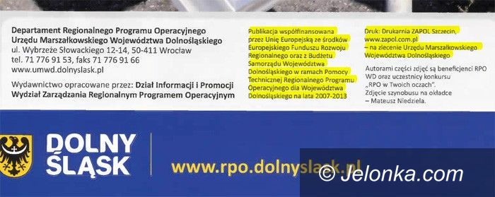 DOLNY ŚLĄSK: „Pogoda na rozwój” Dolnego Śląska w Szczecinie drukowana