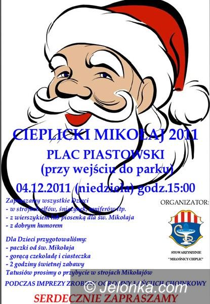 JELENIA GÓRA: Jutro św. Mikołaj przyjedzie na plac Piastowski
