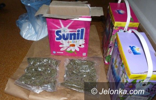 REGION JELENIOGÓRSKI: Przywiózł do Polski kilogram "trawki" w pudełkach z proszkiem do prania