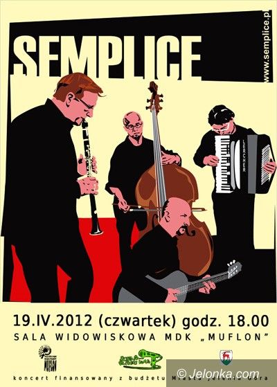 Jelenia Góra/Sobieszów: Koncert Grupy Semplice– już jutro!