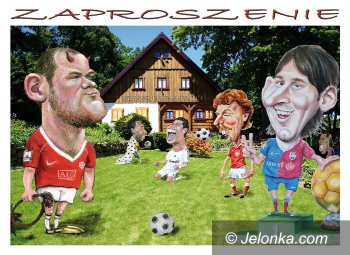 Karpacz: Piłkarze w karykaturze pod Śnieżką