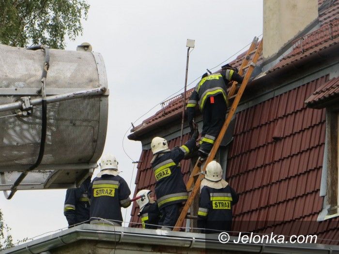 Region: Pożar budynku w Miłkowie. Ogień został szybko opanowany