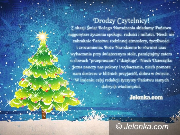 Jelenia Góra/region: Wszystkiego co najlepsze na Święta od Jelonki.com!