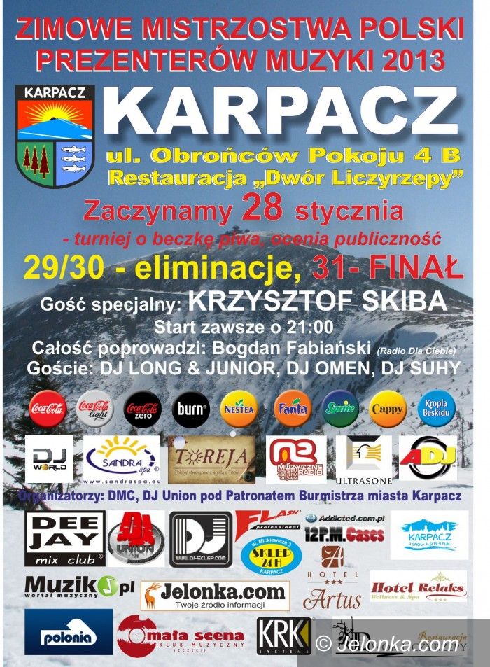 Region: Mistrzostwa prezenterów muzyki już w poniedziałek, w Karpaczu
