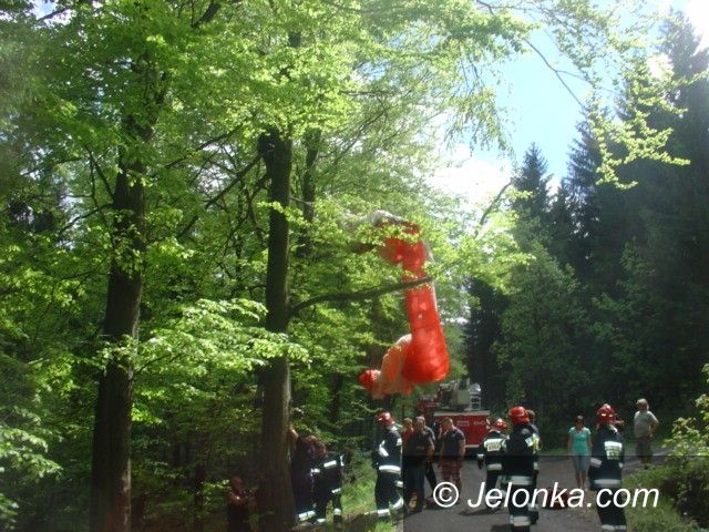 Świeradów Zdrój: Paralotniarz zawisł na drzewie w okolicach Świeradowa Zdroju