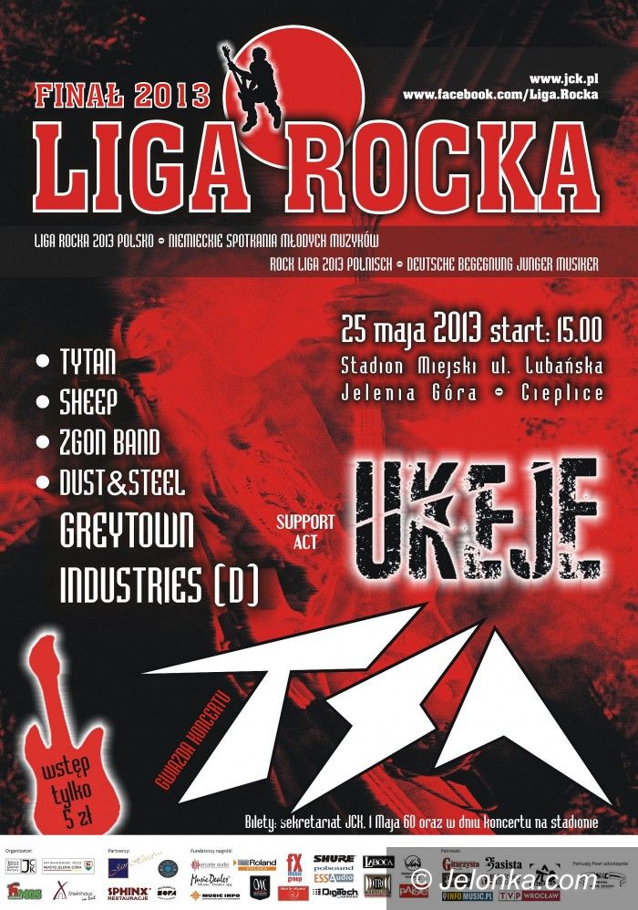 Jelenia Góra: W sobotę  Finał Ligi Rocka 2013. Z legendarną grupą TSA!