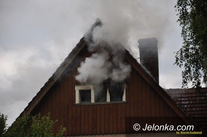 Jelenia Góra: Pożar domu na Prusa