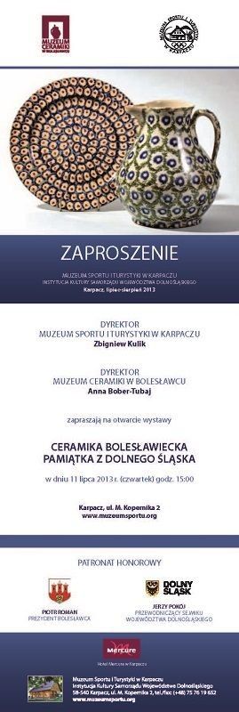 Region: Otwarcie wystawy ceramiki bolesławieckiej w Karpaczu