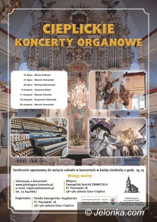 Jelenia Góra: Koncerty organowe w cieplickim kościele