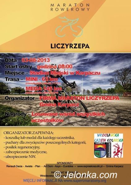 Karpacz: Maraton "Liczyrzepa" już w najbliższą sobotę