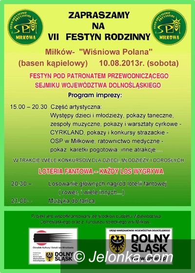 Region: Festyn Rodzinny na Wiśniowej Polanie w Miłkowie