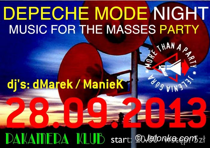 Jelenia Góra: Do Pakamery wraca po wakacjach Depeche Mode Night