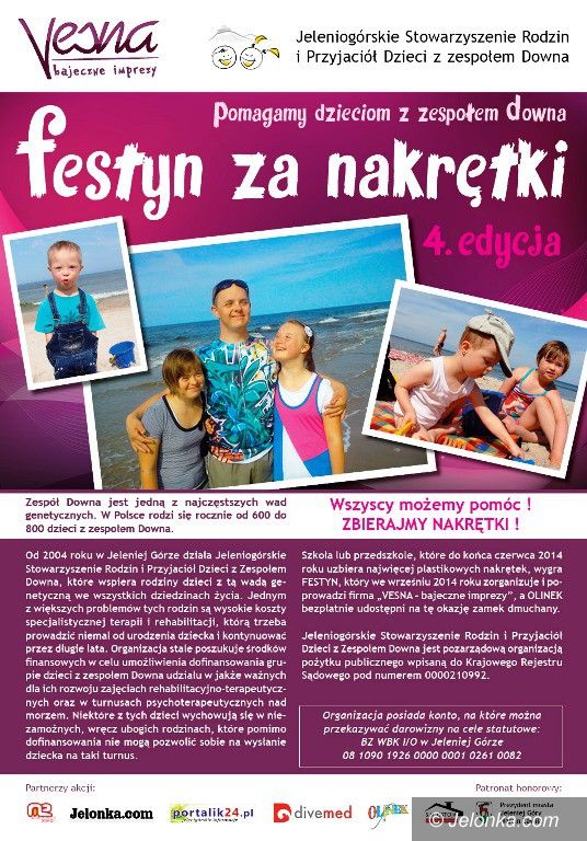 Jelenia Góra: Zbiórka nakrętek dla dzieci z zespołem Downa
