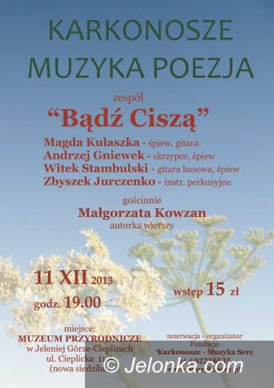 Jelenia Góra: Koncert zespołu „Bądź ciszą” już dziś w Cieplicach