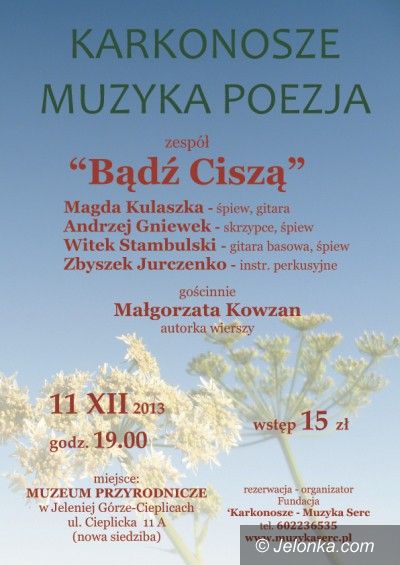 Jelenia Góra: Koncert zespołu „Bądź ciszą” już dziś w Cieplicach