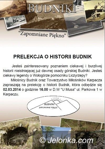 Region: O historii osady Budniki w niedzielę w Karpaczu