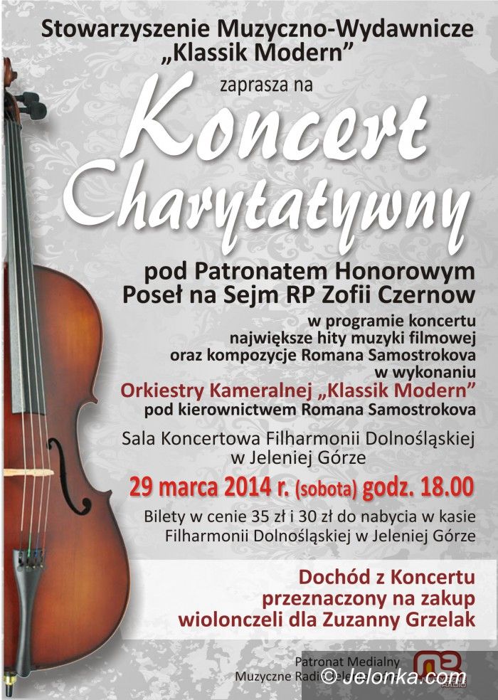 Jelenia Góra: Koncert charytatywny z Klassik Modern