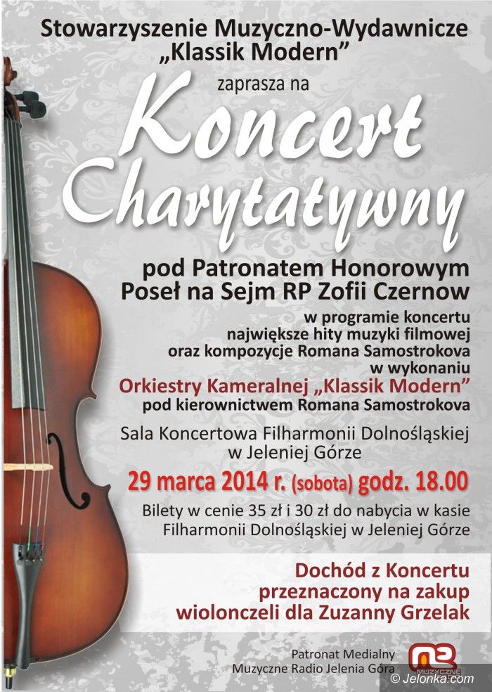Jelenia Góra: Koncert charytatywny z Klassik Modern