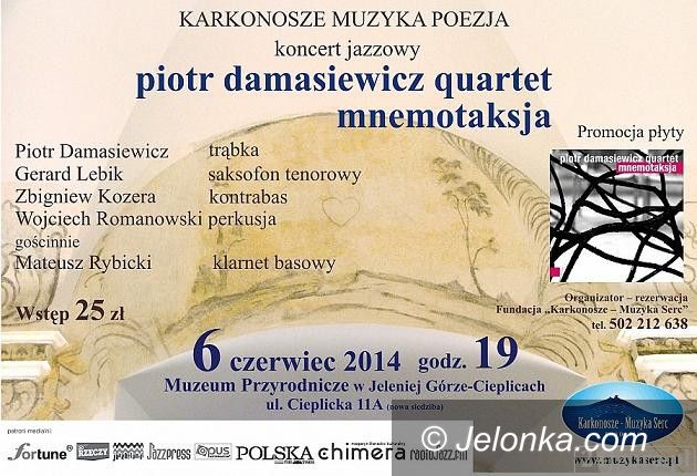 Jelenia Góra: Spotkanie z jazzem: Piotr Damasiewicz Quartet “Mnemotaksja”