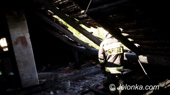 Jelenia Góra: Pożar odciął drogę ucieczki dwóm mężczyznom