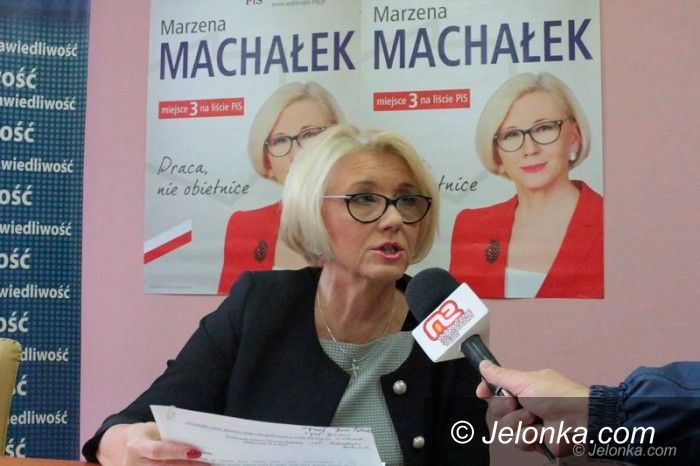 Jelenia Góra: Marzena Machałek na finiszu kampanii