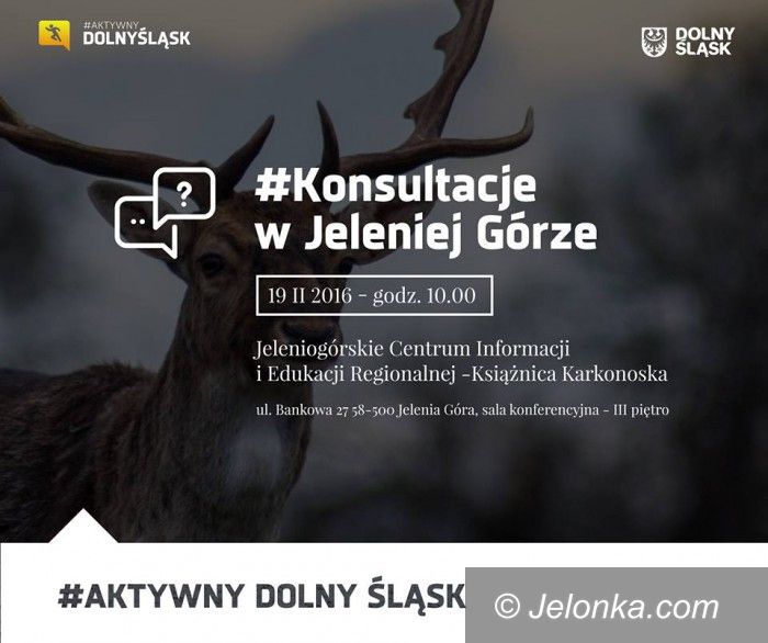Jelenia Góra: Aktywny Dolny Śląsk – konsultacje w Jeleniej Górze