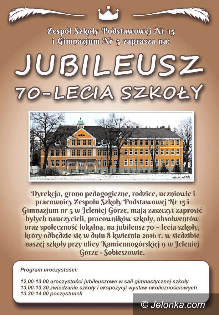 Jelenia Góra: Wielki jubileusz szkoły w Sobieszowie już dzisiaj
