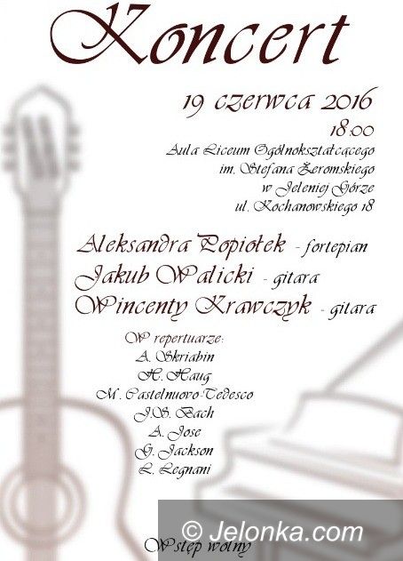 Jelenia Góra: W niedzielę koncert w „Żeromie”