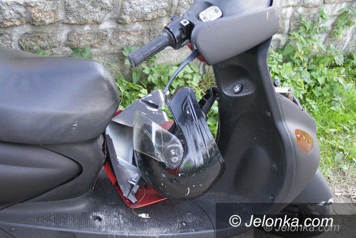 Jelenia Góra: Motorowerzysta zderzył się z rowerzystą