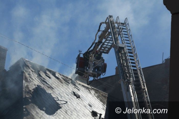 Kowary: Pożar budynku w Kowarach