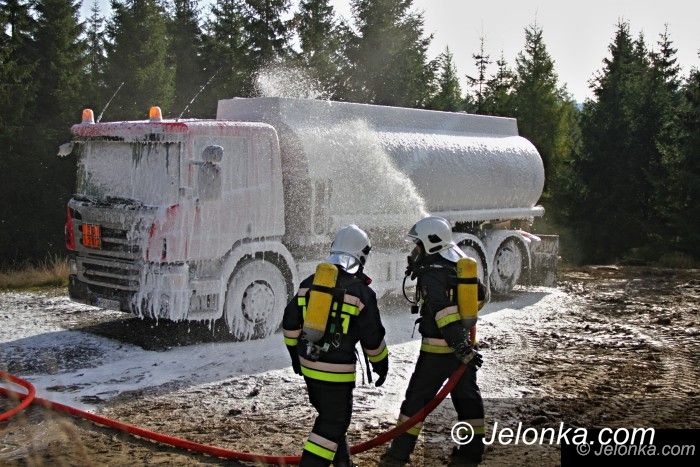 Region: Pożar cysterny w Jakuszycach – ćwiczenia