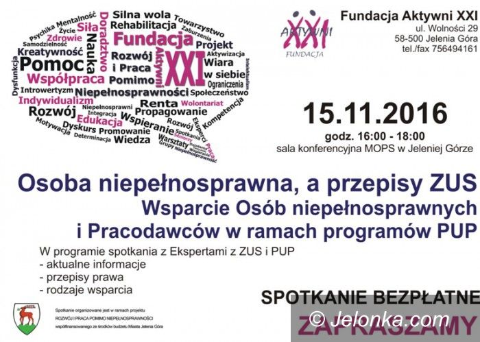 Jelenia Góra: Spotkanie dla niepełnosprawnych i pracodawców – już jutro!