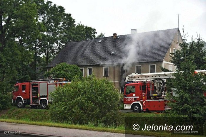 Jelenia Góra: Pożar budynku przy Wrocławskiej