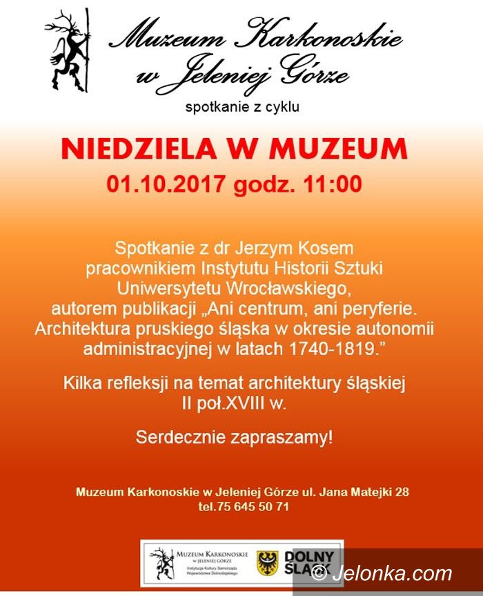 Jelenia Góra: "Niedziela w Muzeum" z Jerzym Kosem