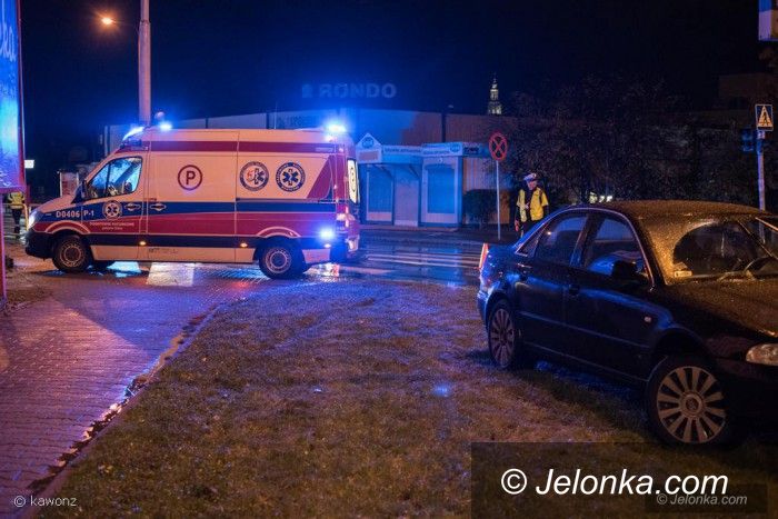 Jelenia Góra: Samochód potrącił pijanego pieszego