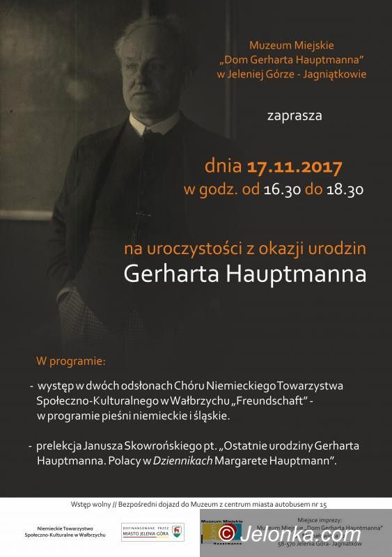 Jelenia Góra: Jutro uroczystości z okazji urodzin G. Hauptmanna