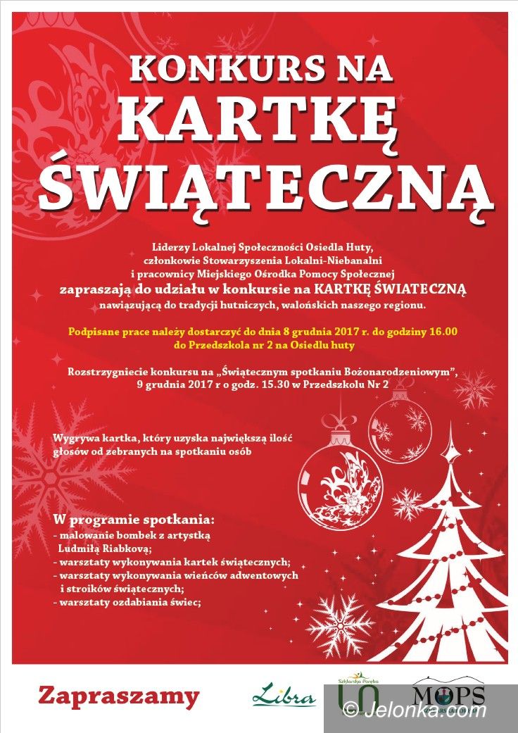 Szklarska Poręba: Konkurs na kartkę świąteczną w Szklarskiej Porębie