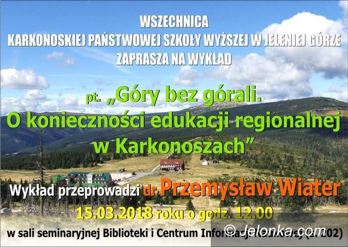 Jelenia Góra: Przemysław Wiater o edukacji regionalnej