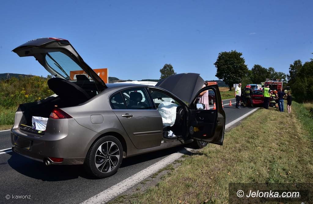 Jelenia Góra: Zderzenie dwóch aut