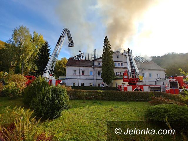 Piechowice: Pożar budynku w Piechowicach