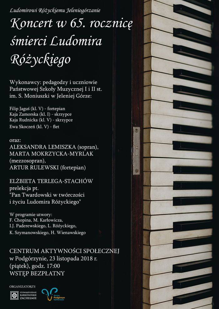 Podgórzyn: Koncert pamięci Ludomira Różyckiego