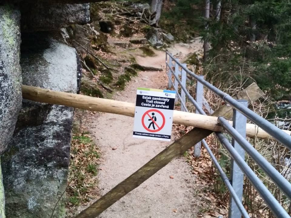 Szklarska Poręba: Zamknięty szlak w rejonie Szklarki