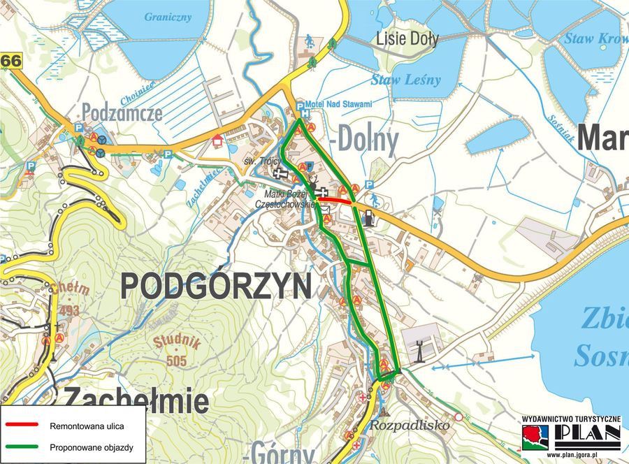 Podgórzyn: Utrudnienia drogowe w gminie Podgórzyn
