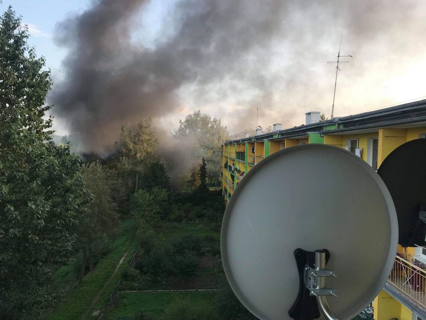 Jelenia Góra: Pożar szopy przy ul. Kolberga