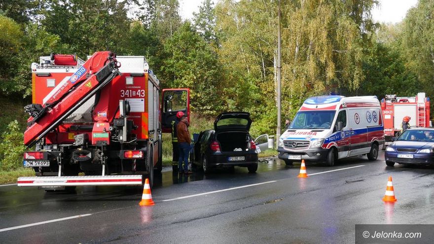 Jelenia Góra: Zderzenie dwóch aut