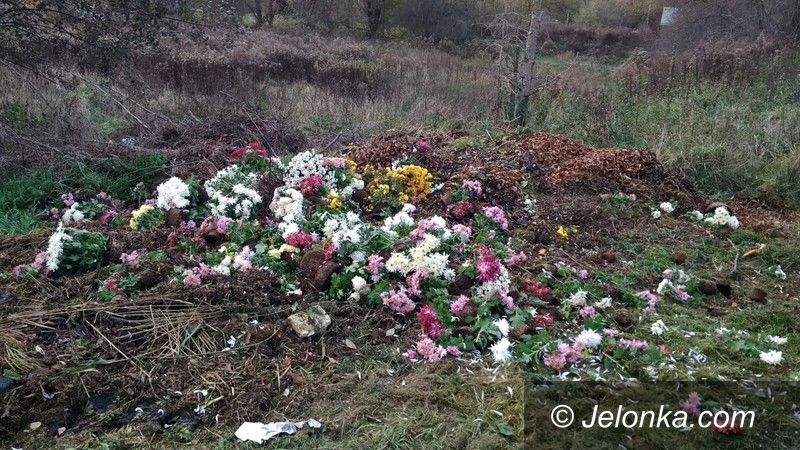 Jelenia Góra: Wyrzucali kwiaty za płot